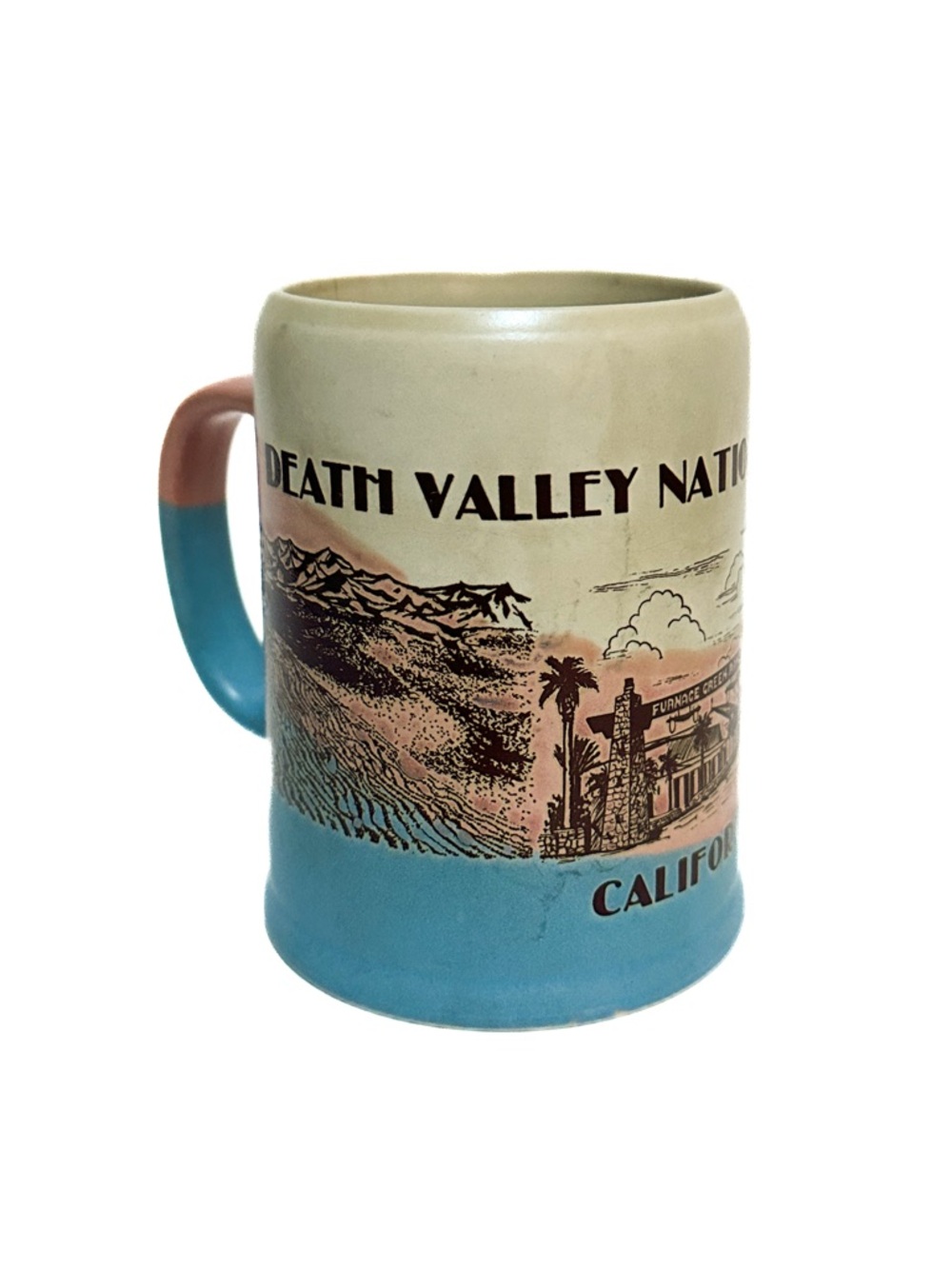 Vintage Pastel Sunset Death Valley National Park California Graphic Souvenir Mug